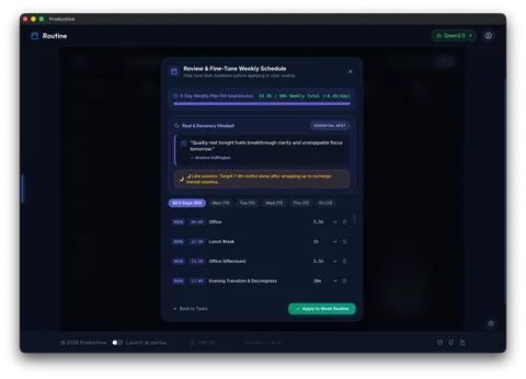 Routine & Schedule 4