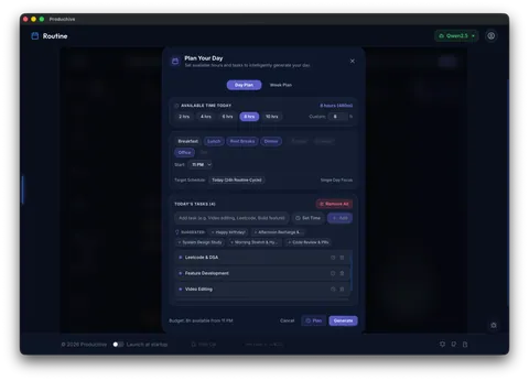 Routine & Schedule 2